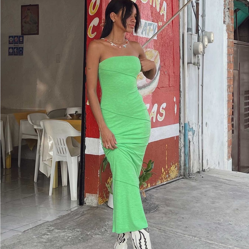 Princess Polly Oscar Midi Dress Green